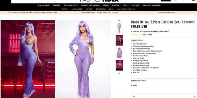 Fashion Nova debuts skimpy Halloween costumes inspired by pop stars