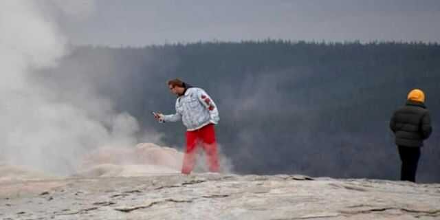 Tourists arrested at Yellowstone National Park's Old Faithful geyser for 'thermal trespassing'