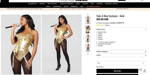 Fashion Nova debuts skimpy Halloween costumes inspired by pop stars